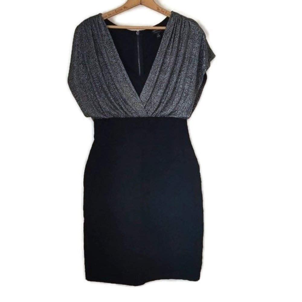 Nicole by Nicole Miller Black and Silver Dress